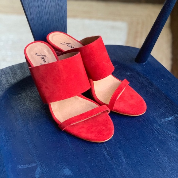 Never Worn! Free People Glorieta Wedge, Red, 40 - Picture 5 of 8